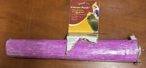 Penn-Plax Calcium Perch, X-Large, 12-Inch | Great for Larger Birds | Naturally